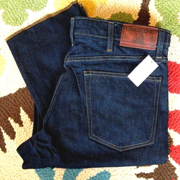NWT Lands End Square Rigger Jeans - Picture 1 of 10